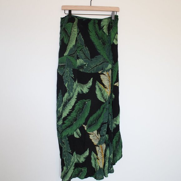 Beach Riot Rachel Palm Leaf Skirt - Black - Picture 4 of 6